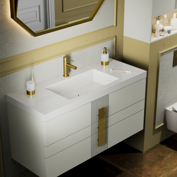 Смеситель для раковины Timo Saona 2361/20F Золото шлифованное фото