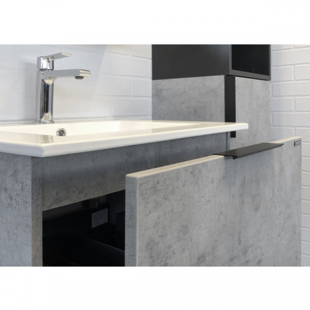 Тумба Comforty Франкфурт-60 с раковиной Comforty 60e бетон фото