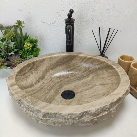 Накладная раковина из оникса Erozy Sunset EO-01435 (53*44*15) фото