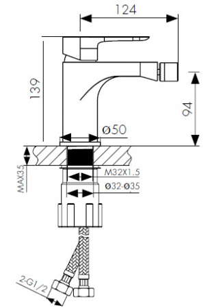 Смесители для биде Kaiser Cezar 05088 фото