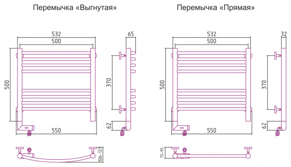Полотенцесушитель электрический Сунержа Богема 2.0 50х50 с блоком управления справа 00-5203-5050 фото