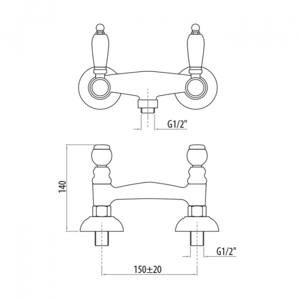 Смеситель для душа Gattoni Vivaldi lever 1307513CO cr фото