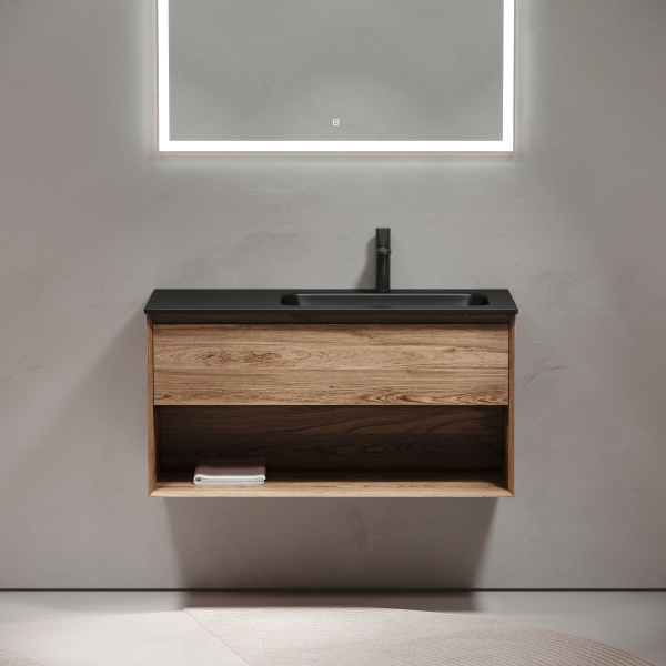 Тумба под раковину Sancos Marmi 1.0 MR1.0100RECH дуб чарльстон фото