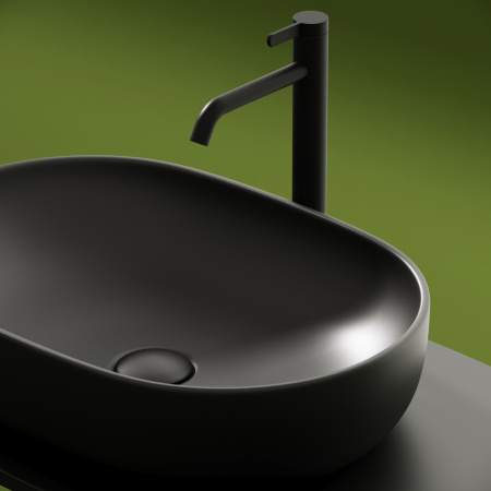Накладная раковина Ceramica Nova Element CN6047MDH 60x41,5 темный антрацит матовый фото