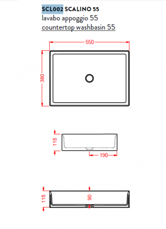 Накладная раковина Artceram Scalino SCL002 22 00 cream фото