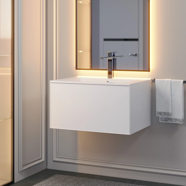 Тумба под раковину Uperwood Parma 65 3930205460 белая фото