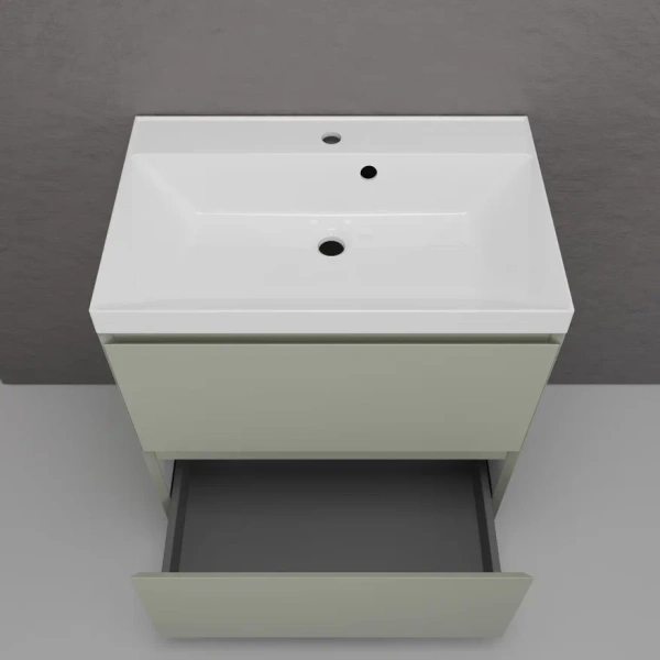 Тумба напольная под раковину Style Line Манхэттен 70 ЛС-00002376 олива фото