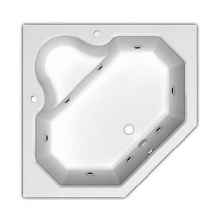 Акриловая ванна Aquatek Лира с гидромассажем 150x150 фото
