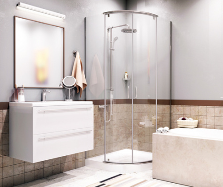 Душевой уголок WasserKRAFT Leine 35P01 90х90 фото