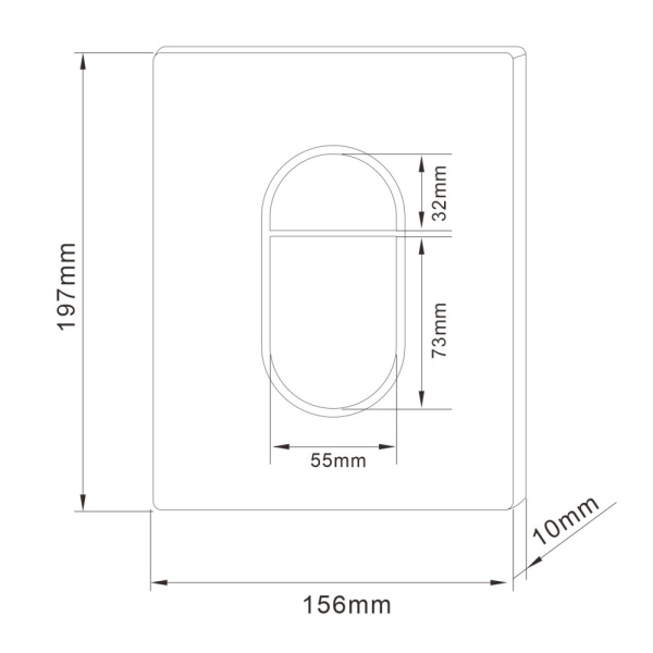 Кнопка смыва пневматическая Abber AC0124MB черная матовая фото