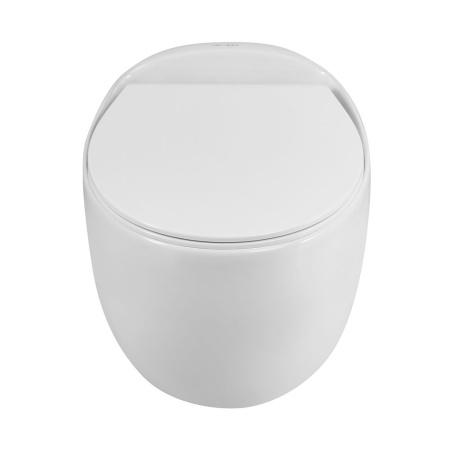 Унитаз подвесной безободковый Art&Max Forli AM020CHR/SC с сиденьем фото