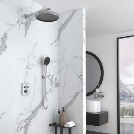 Душевая система скрытого монтажа с термостатом Vincea Inspire VSFW-3I21MT2CH хром фото