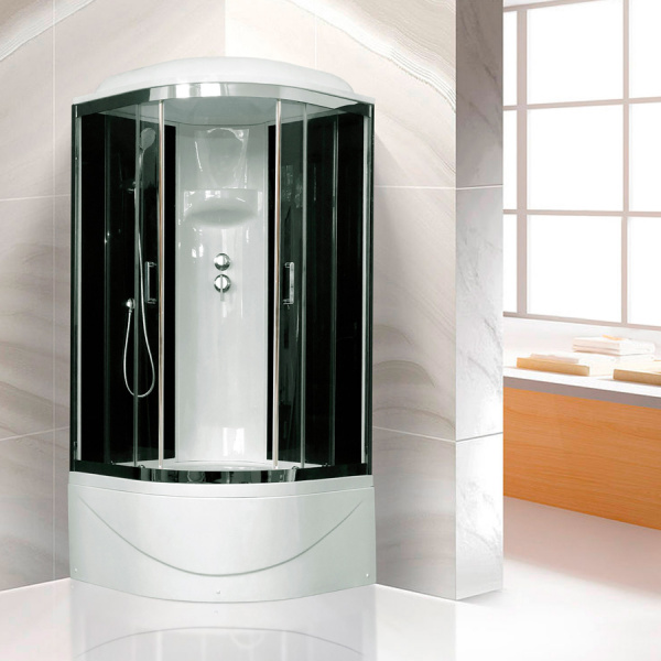 Душевая кабина Royal Bath ВК RB100BK6-BT-CH 100x100 фото