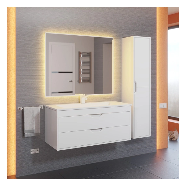 Шкаф-пенал Uperwood Modul 2930205201 белый фото