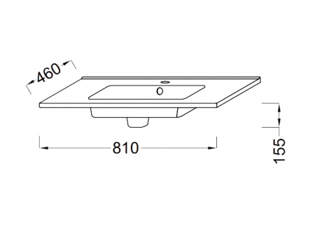 Раковина Jacob Delafon Ola EXTA112-00 81 см фото