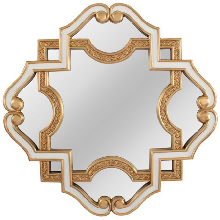 Зеркало в раме Art-Zerkalo Antica White MH2297WTGL 96х96 фото