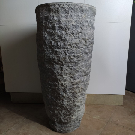 Раковина напольная из мрамора Grey MN-01498 (43*43*90) фото