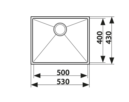 Мойка кухонная Kaiser KSM-5345 53x43 Gun metal фото