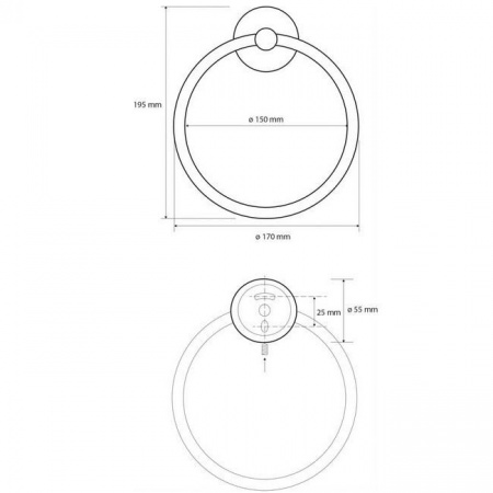 Полотенцедержатель Bemeta Dark 104104060 фото