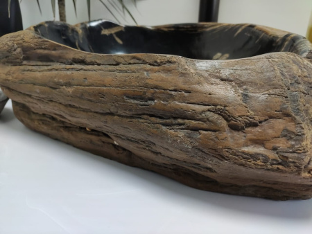 Накладная раковина из окаменелого дерева FSB-0409 фото