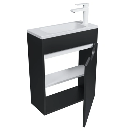 Тумба под раковину Uperwood Modul 50 2930205360 черная фото