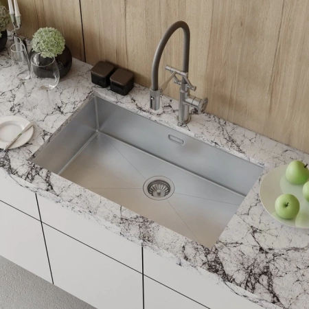 Мойка для кухни из нержавеющей стали Iddis Edifice EDI74S0i77 74x44 фото