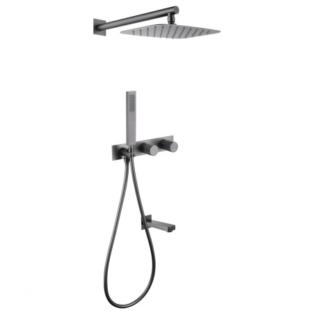 Душевая система скрытого монтажа Abber Rund AF8717NG никель фото