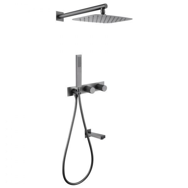 Душевая система скрытого монтажа Abber Rund AF8717NG никель фото