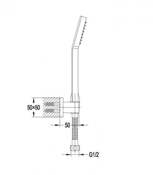 Душевая лейка Omnires Angel ANGEL-PCR фото