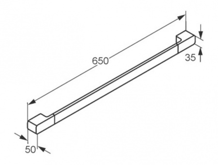 Полотенцедержатель Kludi E2 4998005 65 см фото