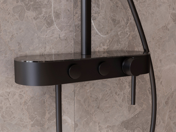 Душевая система Vincea VSFS-402MB черная матовая фото