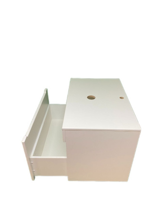 Тумба под раковину Sintesi Style STL.W7815 столешница белая / белая матовая фото