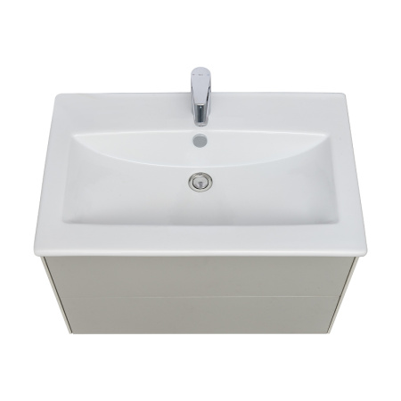 Тумба с раковиной Акватон Сохо 75 1A258101AJ9A0 слэйт / галька серая фото