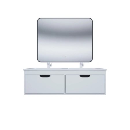 Тумба под двойную раковину Uperwood Modul 120 TModul120WG белая/графит фото