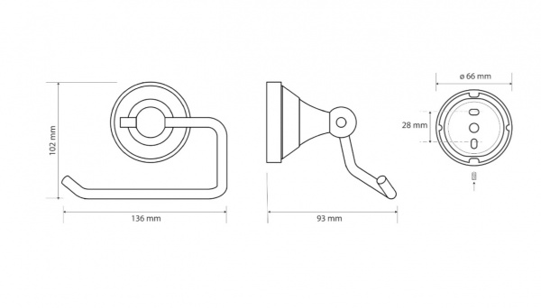 Держатель туалетной бумаги Bemeta Kera 144712027 фото