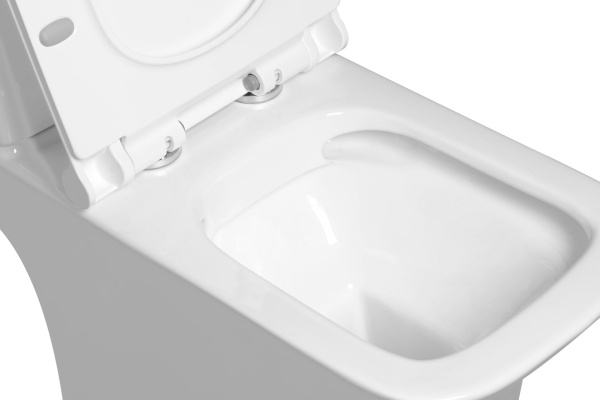 Унитаз напольный безободковый SantiLine SL-5023 с сиденьем фото