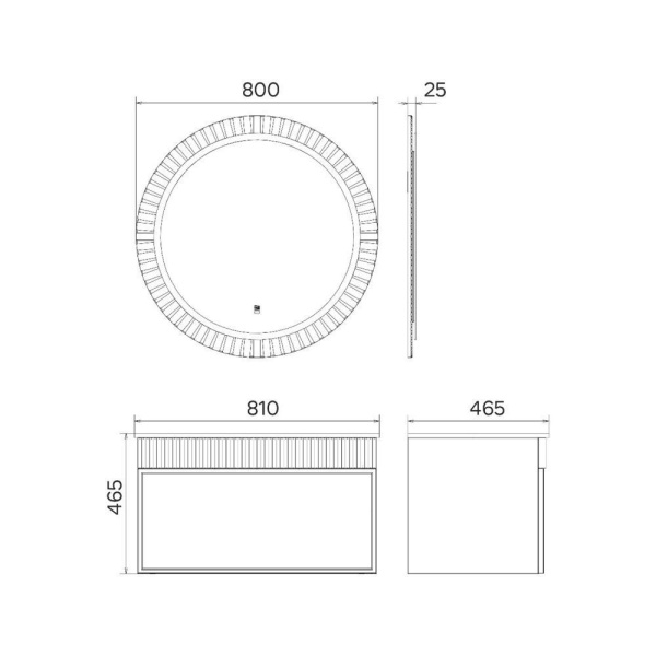 Тумба с раковиной Comforty Мадрид-80 00-00017865 белая матовая фото
