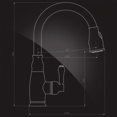 Смеситель для кухни Elghansa Kitchen 5652686-Bronze фото