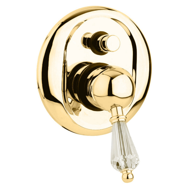 Смеситель для ванны и душа Cezares Vintage VINTAGE-VDIM-03-Sw золото/swarovski фото