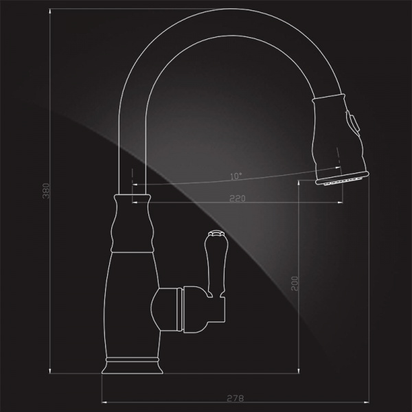 Смеситель для кухни Elghansa Kitchen 5652686-Bronze фото