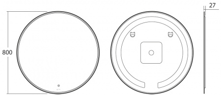 Зеркало OWL 1975 Skagern OWLM200200 фото