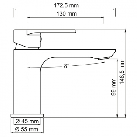 Смеситель для раковины WasserKRAFT Elbe 7403 фото