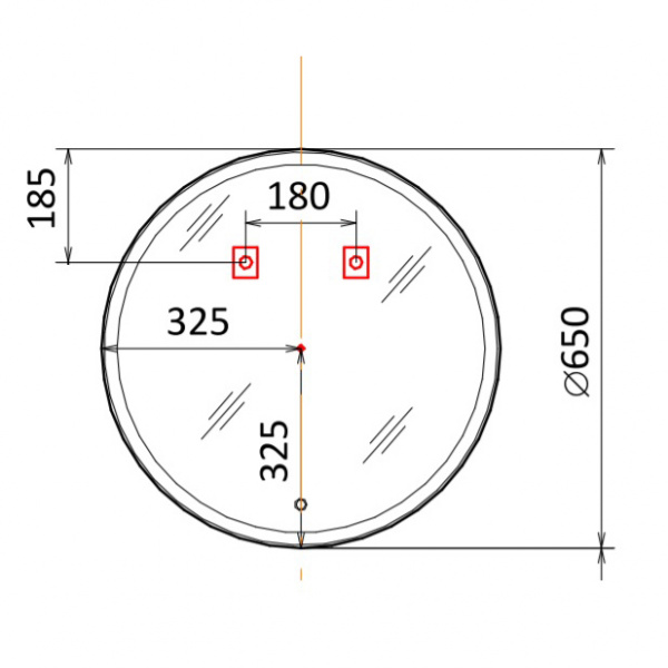 Зеркало с подсветкой Jorno Shine Shi.02.65/W фото