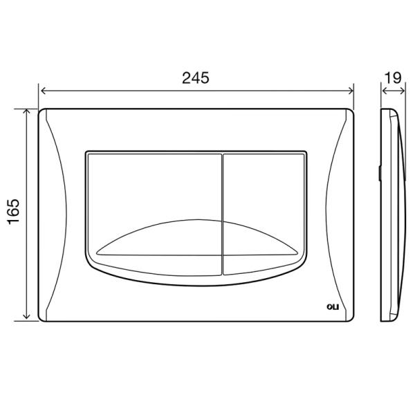 Инсталляция для подвесного унитаза Oli 80 ECO 886914RDOO с клавишей фото