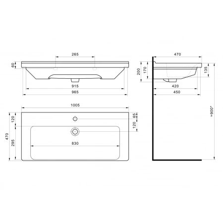 Раковина Акватон Santek Миранда 100 1WH302249 фото