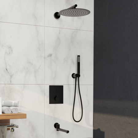 Душевая система скрытого монтажа RGW Shower Panels SP-370 511408370-04 черная фото