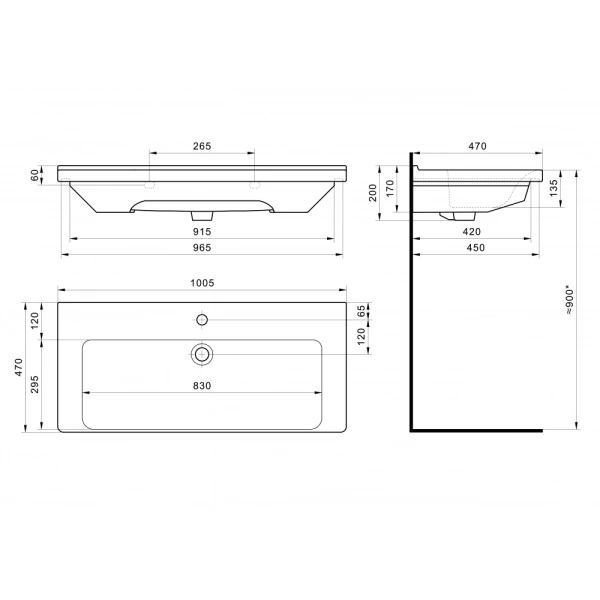 Раковина Акватон Santek Миранда 100 1WH302249 фото