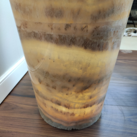 Раковина напольная из оникса Yellow ON-01343 (45*45*90) фото