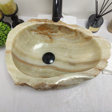 Накладная раковина из оникса Erozy Green EO-00544 (45*31*15см) фото