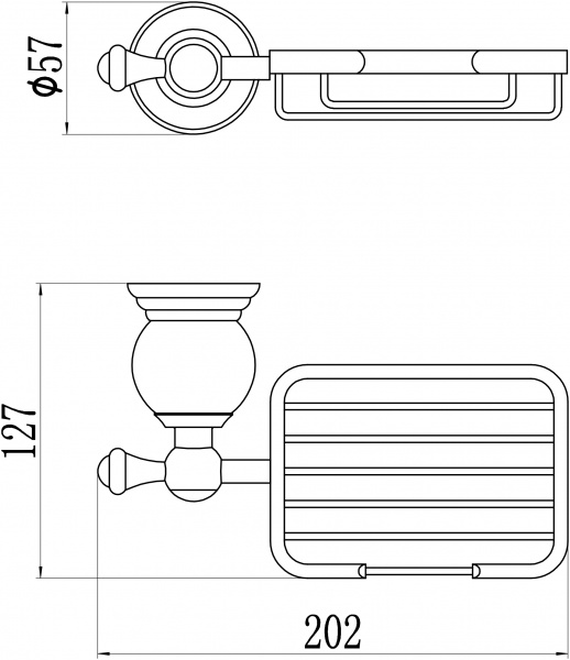 Мыльница настенная Savol 57B S-05732B фото